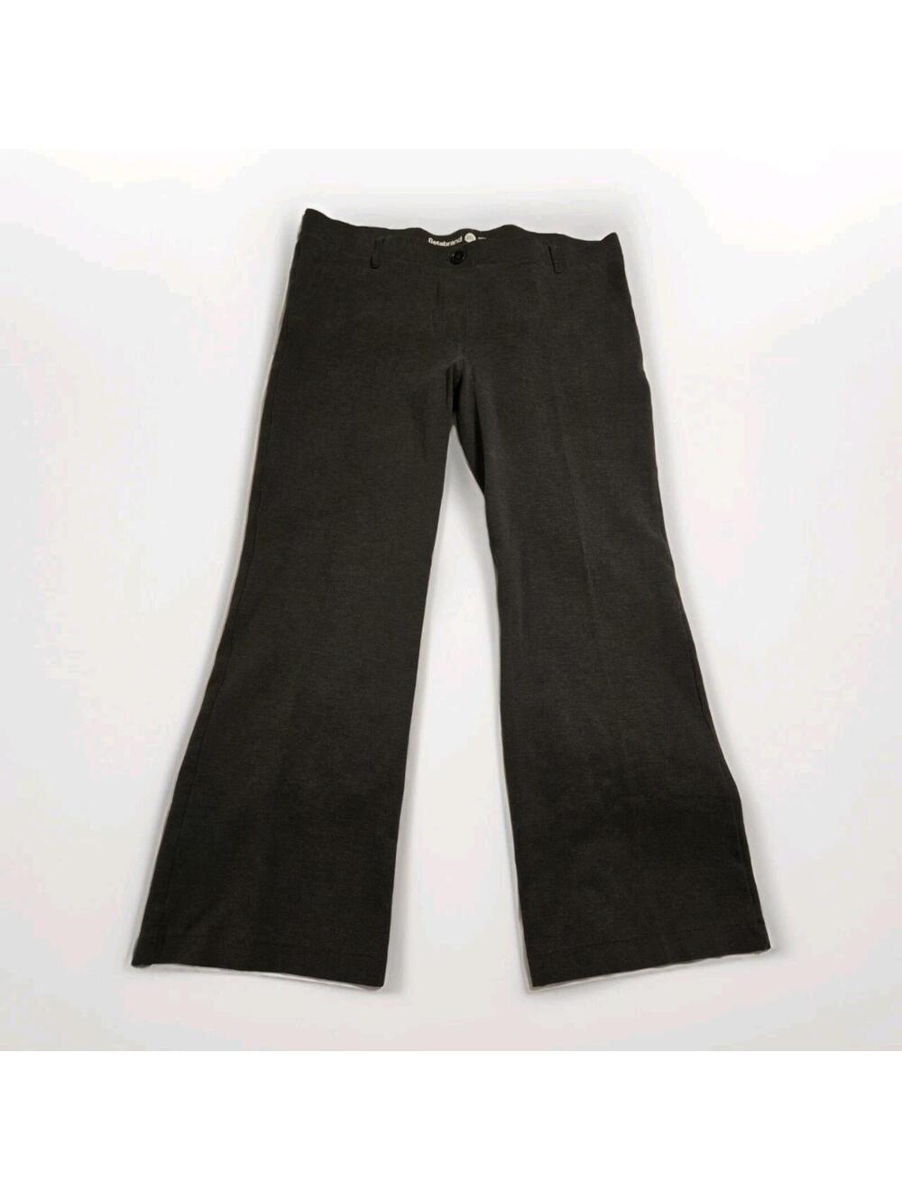 Betabrand Pants Women's XXL Charcoal Grey Stretch Ponte Dress Yoga Pants Bootcut